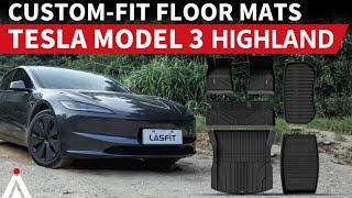 Tesla Model 3 Highland 2024-2025  All-Weather Floor Mats Lasfit liners [Installation & Review]