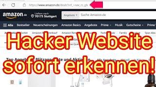 Hacker Websites sofort erkennen an Fake URL