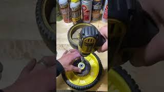 How To Put NEW WHEELS On A JOHN DEERE JX75 LAWN MOWER