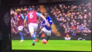 Ciaran Clark with a proper tackle