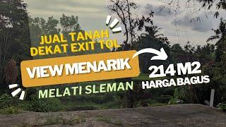 EPS 250 - JUAL TANAH JOGJA VIEW BAGUS (SUNRISE, SAWAH DAN AIR MENGALIR) DEKAT CALON EXIT TOL JOGJA