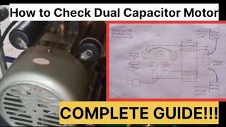 How To Check Single Phase Dual Capacitor Motor. COMPLETE GUIDE!!!