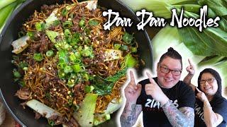 How Chinese Chefs cook Dan Dan Noodles   Mum and Son Professional Chefs cook! (Takeout version)