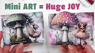  NO TIME for crafting ? DO THIS ! - mini art using collage books