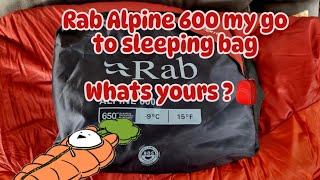 Rab Alpine 600 Sleeping Bag @Hikingjoe383