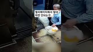 엘리베이터에서 절대 하면 안되는것.. (구독하면 진짜 여친생김)