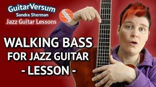 3 Levels of WALKING BASS For Guitar - Walking Bass Guitar Lesson