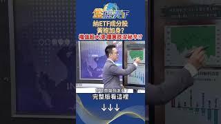 納ETF成分股黃袍加身？ 權值股大漲 櫃買跌深秘辛！？ #金臨天下 20241217