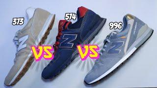 What's the difference?? Comparing 3 similar New Balance models: 373 vs 574 vs 996