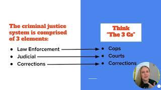 Elements of the Criminal Justice System