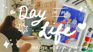 Realistic Artist Day in the Life (With a Day Job)