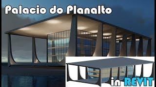 Learn Revit in 5 minutes: Palacio do Planalto [Niemeyer centro] (Quick modelling)