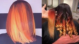 SILK PRESS & COLOR TRANSFORMATION AND INSPIRATION ON NATURAL HAIR | Curly Hair Transformations