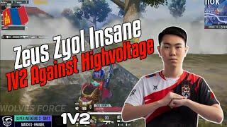 Zues Zyol Insane 1V2 | Against Highvoltage | Zeus Esport | PMPL SA S3