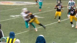 Pittsburgh's Bud Dupree Delivers Huge Hit On Miami's Matt Moore 2017