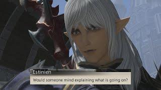 Estinien meets Alisaie and G'raha Tia for the first time - Final Fantasy XIV Shadowbringers