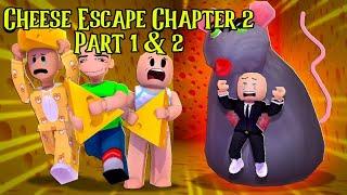 CHEESE ESCAPE CHAPTER 2 W/ BOBBY, JJ, BOSS BABY AND PABLO ALL PARTS| Roblox Funny Moments | Roblox