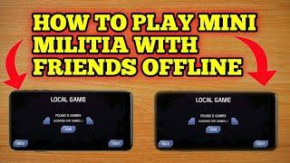 how to play minimilitia with friends on hotspot old version|how to play minimilitia localmultiplayer