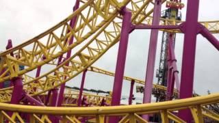 Roller coaster "Rage" at adventure island southend on sea