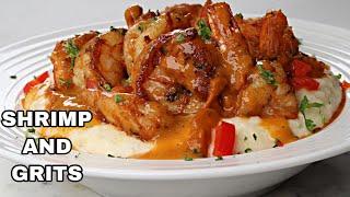 You’ve Got To Try This Cajun Shrimp and Sweet Grits Chef kiss  | Southern Shrimp and Grits Recipe