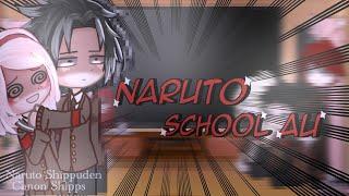 ↳ Naruto School/Modern AU react to Original ↲ || Naruto Shippuden ||1/1||Canon Shipps || PT-BR/EN||