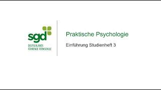 Praktische Psychologie  |  sgd-Fernstudium