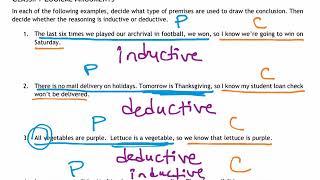 Inductive & Deductive Reasoning, Conjectures, Counterexamples