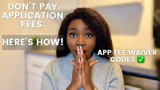 How to get Application Fee Waivers | I saved almost $2000 in application fees for business school