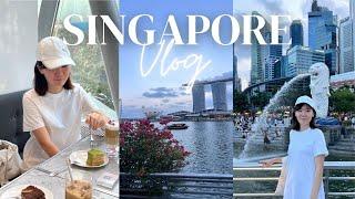 SINGAPORE VLOG // Merlion Park, exploring city, food hunting 