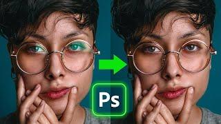 Photoshop tutorial - Remove Glare in Glasses in Photoshop