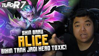 #TUTOR7 ALICE DI EXP LANE, TETEP BERDAMAGE MESKI BUILD TANK!! #mlbbidcreator