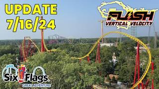 Flash: Vertical Velocity Update 7/16/24! | Six Flags Great Adventure