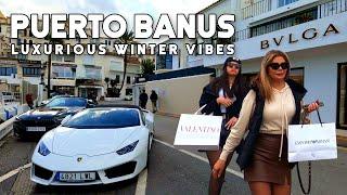 Puerto Banus Marbella Spain Luxurious Winter Vibes Update February 2023 Costa del Sol | Málaga [4K]