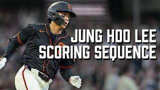 Jung Hoo Lee Doubles, Steals Third Base, Scores on Matt Chapman RBI | SF Giants Highlights