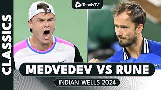 Daniil Medvedev vs Holger Rune Tense Encounter  | Indian Wells 2024 Extended Highlights