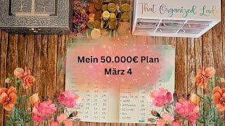 Sparchallenges für meinen 50.000€ Plan  | Umschlagmethode