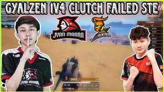 JMEx GYALZEN 1V4 Clutch Failed Against STE  | JMEx vs STE 2v4 Clash | Clash with kvn