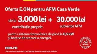 E.ON Solar Casa Verde 2024: sistem fotovoltaic de pana la 6.5kW in contributia de 3000 lei