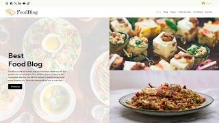 Food Blog: Best Responsive Wix Website Template