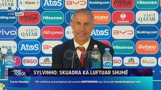 Trajneri Sylvinho konferencë për mediat