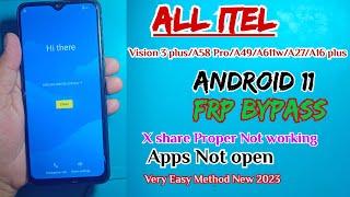 Itel a58 pro/a611w/a49/s661l/a27 frp bypass 2023 |Itel Vision 3 plus (p682lp) frp bypass android 11