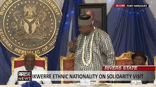 RIVERS STATE: IKWERRE ETHNIC NATIONALITY ON SOLIDARITY VISIT