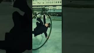 Epic Neo Matrix Cyr Wheel #shorts #edit #acrobatics #acrobat #matrix #talent #dance #streetperformer