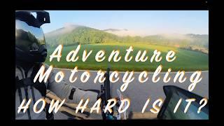 Adventure Motorcycling - How hard is it? | Smokey Mountain 500 perspective