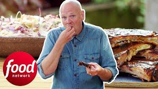 Tom Kerridge Makes Authentic Sticky Baby Back Ribs With Coleslaw | Tom Kerridge Barbecues