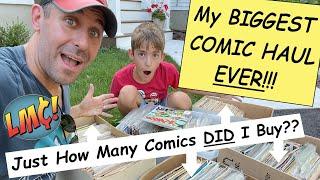 MASSIVE Garage Sale COMIC HAUL!! How many comics DID I buy??