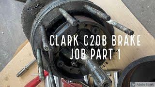 Clark C20B Forklift Brake Repair part 1