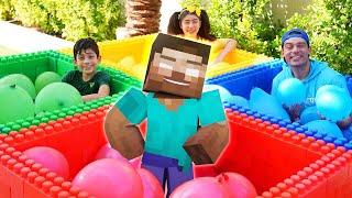 Jason and Friends Play The Colors Minecraft Water Challenge