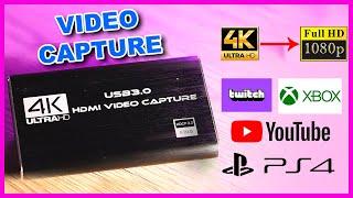 Capturadora de video 4k a1080p 60fps hdmi usb