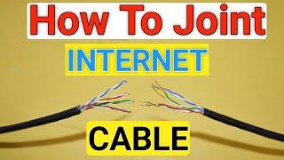 How To Joint Internet Cable | Joint Ethernet Cable | Join Two Broken Internet Wire